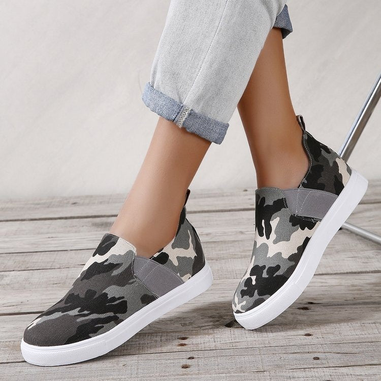 Leopard Loafers Frauen Elastic Band Design Casual flache Schuhe