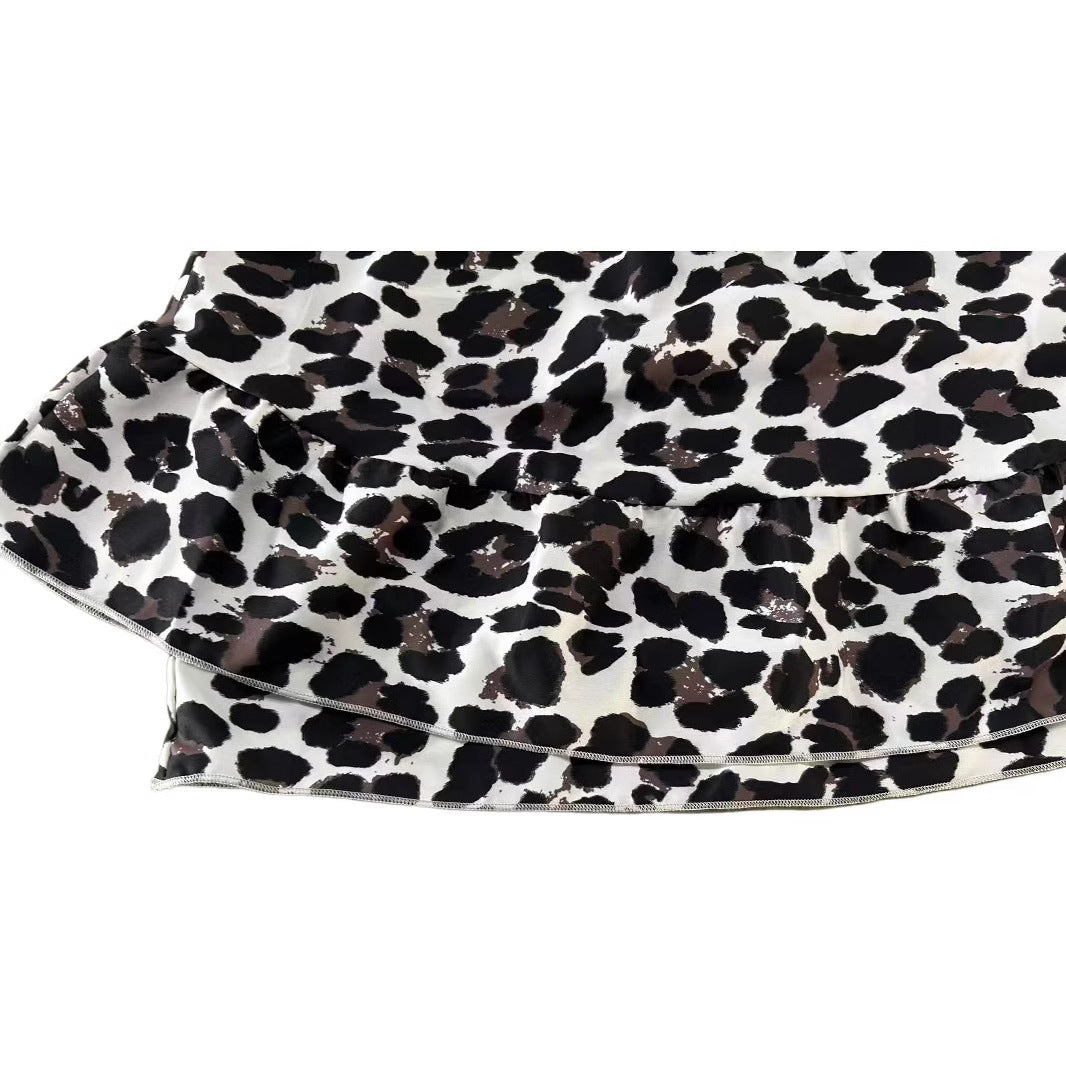 Lässiges Freizeitkleid mit Leopardenmuster