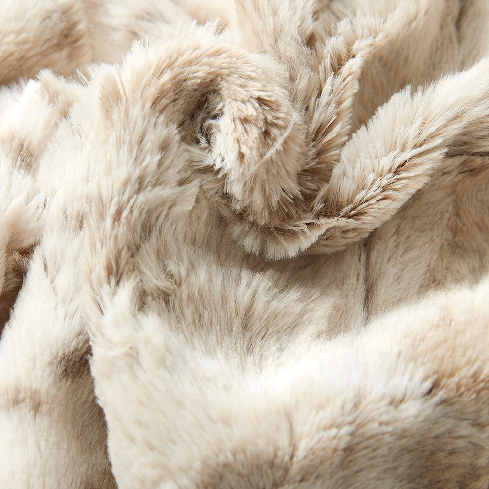 Women's Thickened White Leopard Blanket