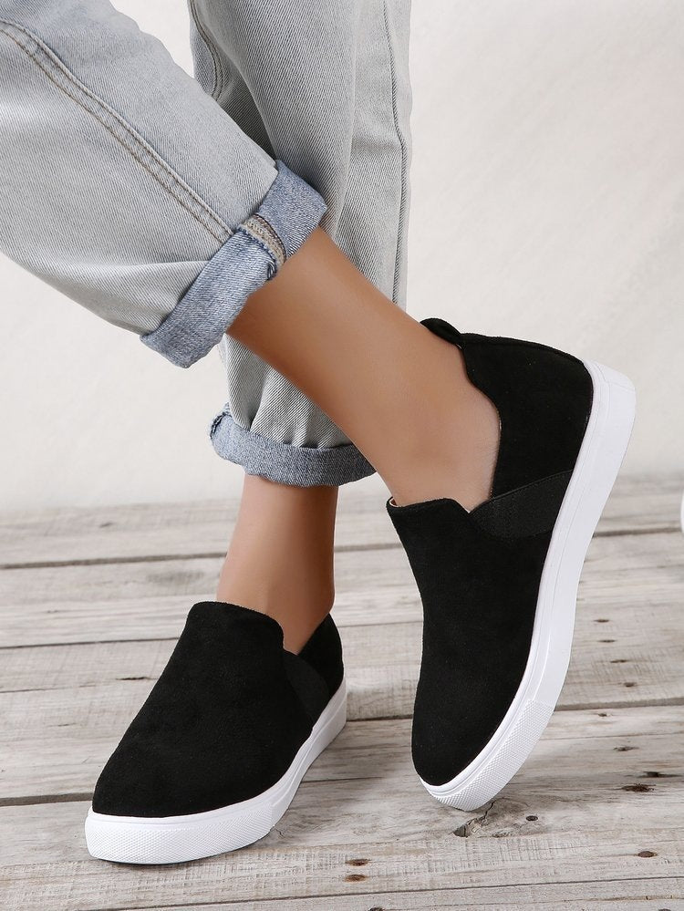 Leopard Loafers Frauen Elastic Band Design Casual flache Schuhe