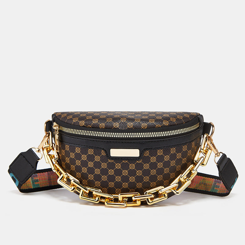 Damenmode Brusttasche Umhängetasche Leopardenprint Gürteltasche