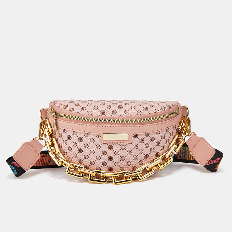 Damenmode Brusttasche Umhängetasche Leopardenprint Gürteltasche