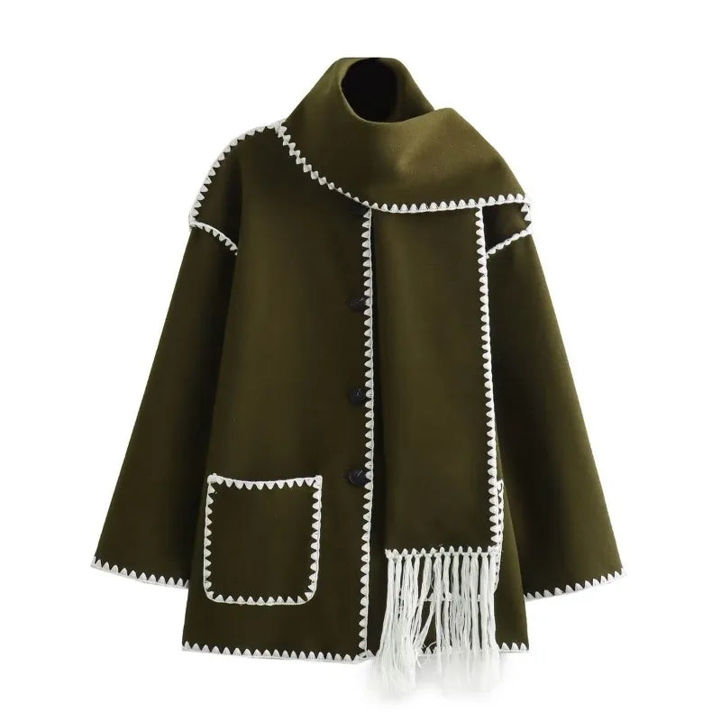 Bequeme Woll-Cape-Jacke