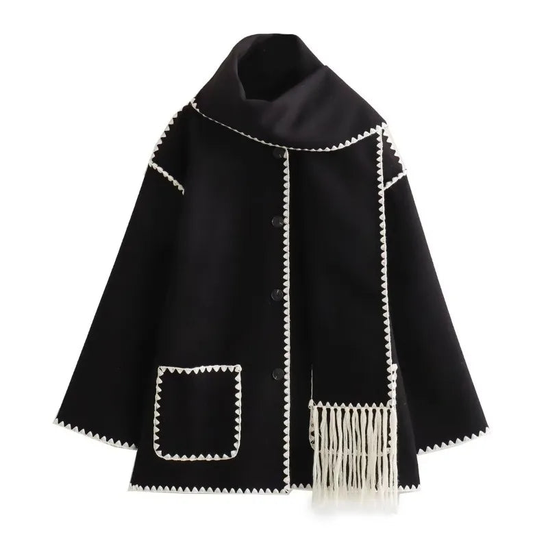 Bequeme Woll-Cape-Jacke