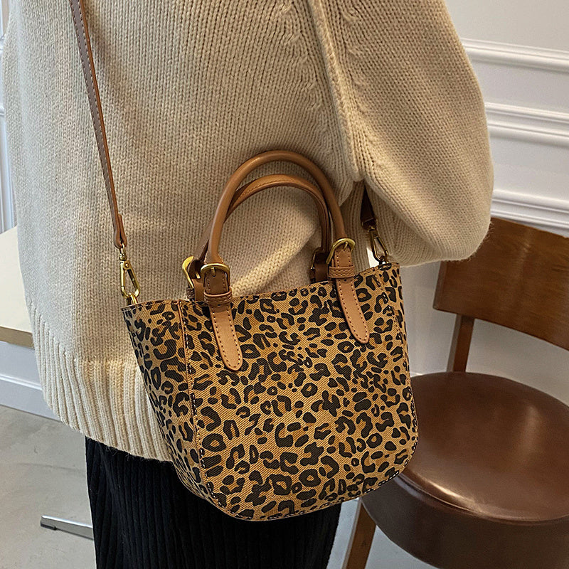 Hochwertige kleine Tasche Trendy Fashion Leopardenmuster Portable
