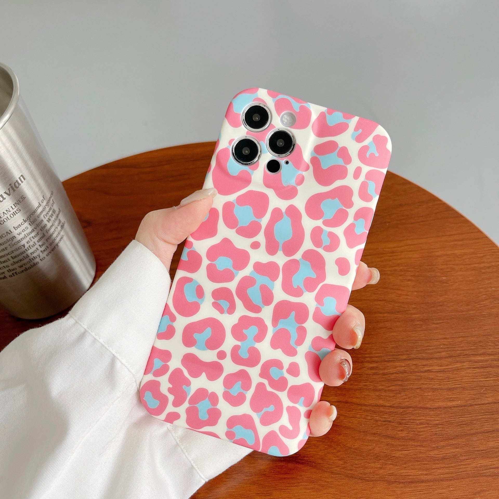 Leopard Print Airbag stoßfeste Handytasche
