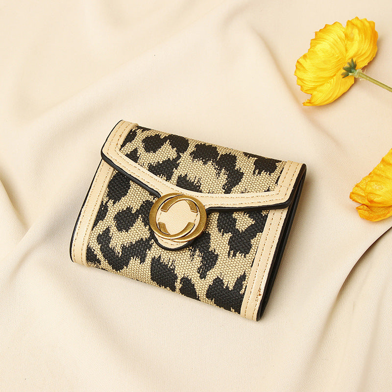 Neue Leopard Print Frauen Brieftasche Multi-Card-Slot Münze Geldbeutel All-in-One-Kupplung Karteninhaberin