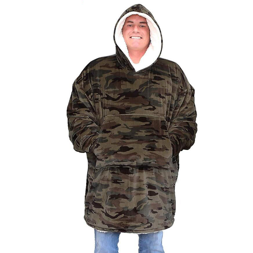 Winter New White Leopard Print Casual Hooded Free Size Sweater