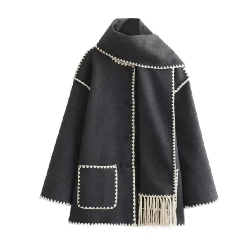 Bequeme Woll-Cape-Jacke