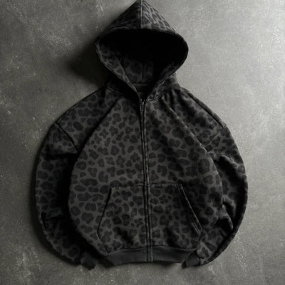 Amerikanischer Leoparden Druck Digitaldruck Hoodie
