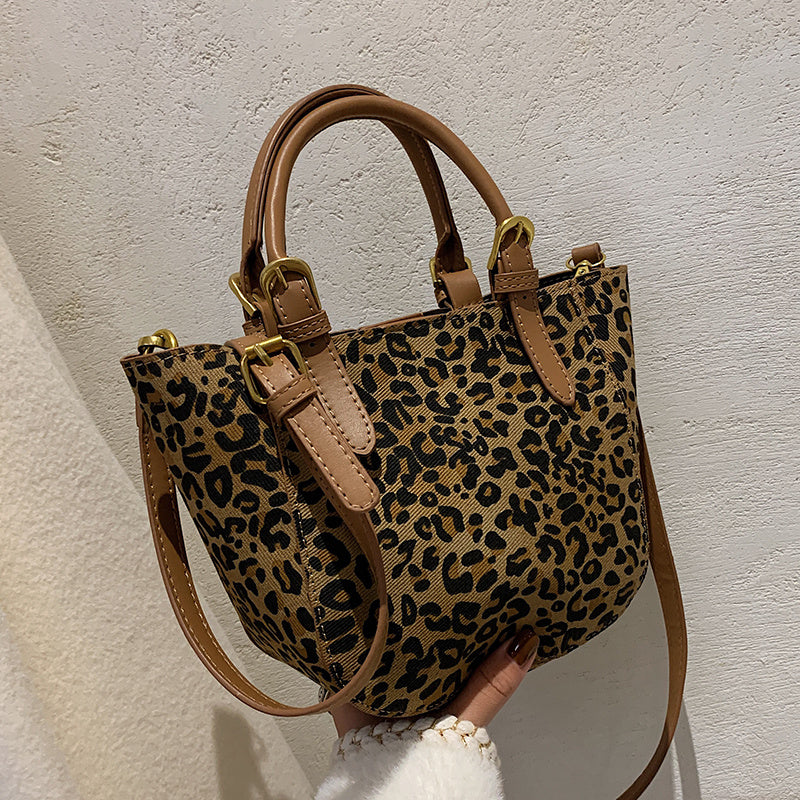 Hochwertige kleine Tasche Trendy Fashion Leopardenmuster Portable
