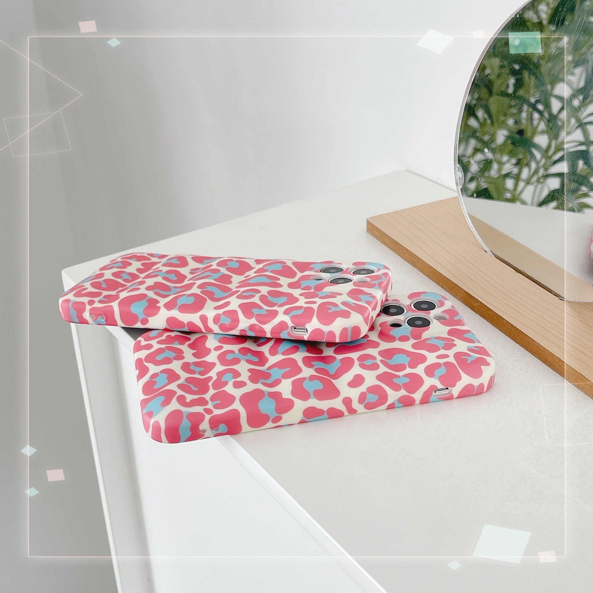 Leopard Print Airbag stoßfeste Handytasche