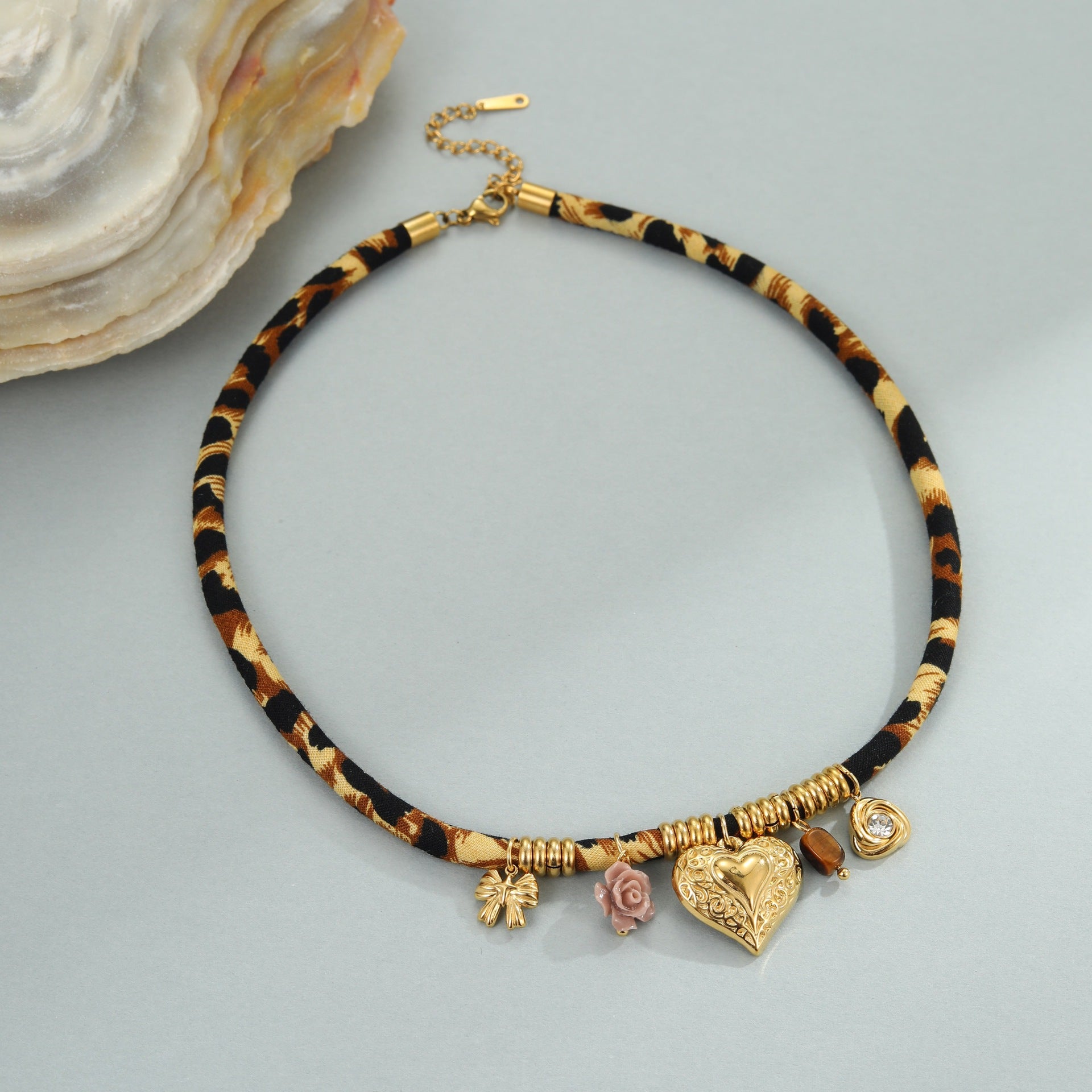 Leopard Series Stainless Steel Necklace For Women Jewelry