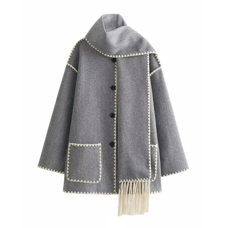 Bequeme Woll-Cape-Jacke